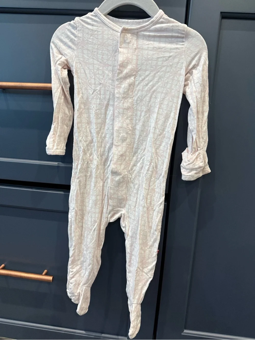 Magnetic Me Light Pink Footed One-Piece Pajamas